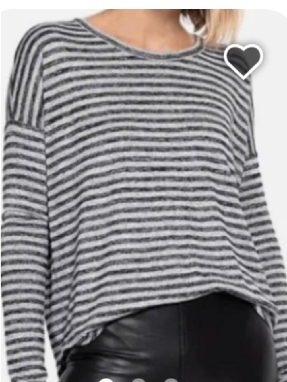 Rag & bone the knit striped long sleeve shirt